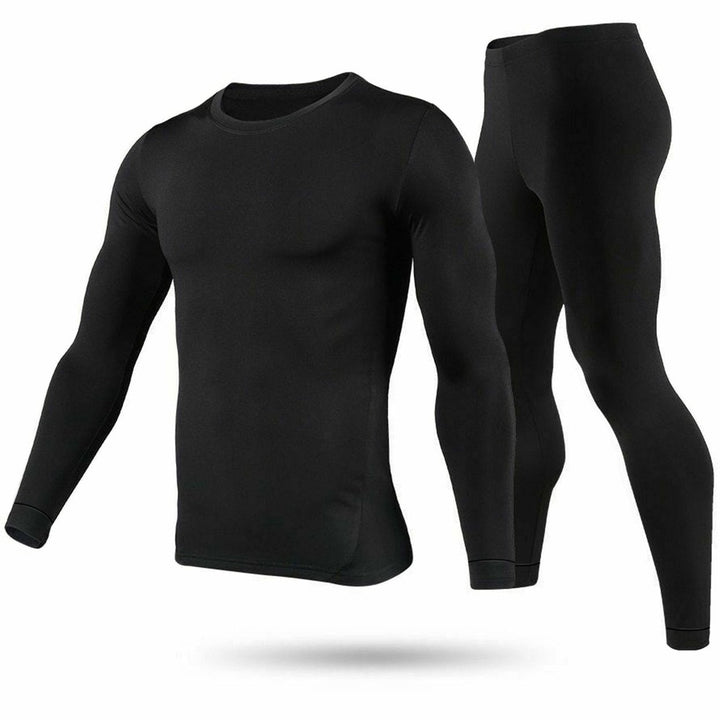 Men Thermal Underwear Set - Long Johns Pants and Long Sleeve Image 1