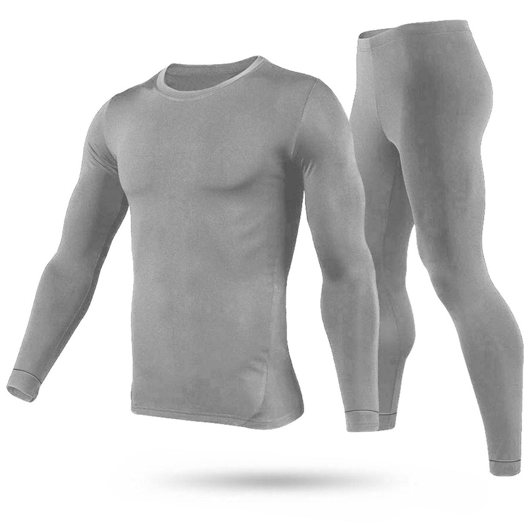 Men Thermal Underwear Set - Long Johns Pants and Long Sleeve Image 1