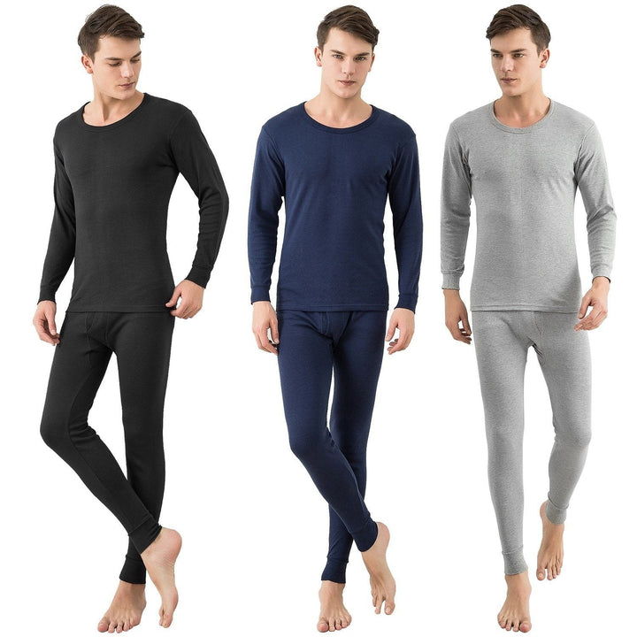 Men Thermal Underwear Set - Long Johns Pants and Long Sleeve Image 6