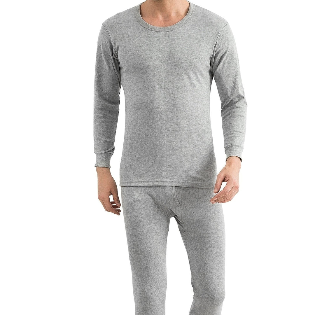 Men Thermal Underwear Set - Long Johns Pants and Long Sleeve Image 12