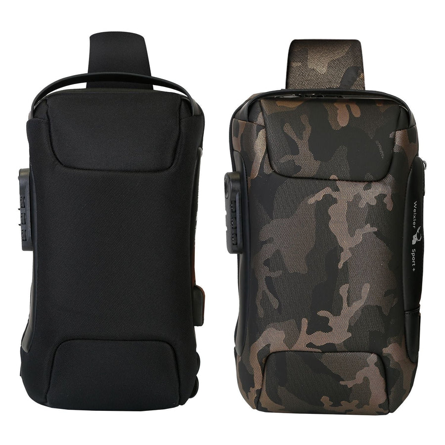 Mens Waterproof Anti-Theft Sling Backpack Image 1