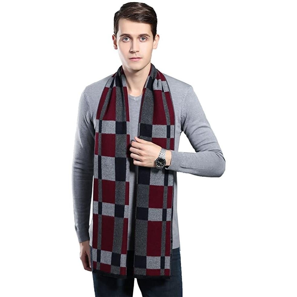 Mens Winter Cashmere Scarf Image 2