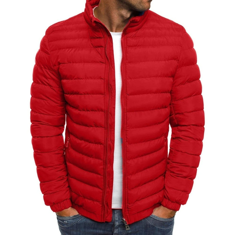 Mens Warm Windproof Puffer Bubble Jacket Image 2