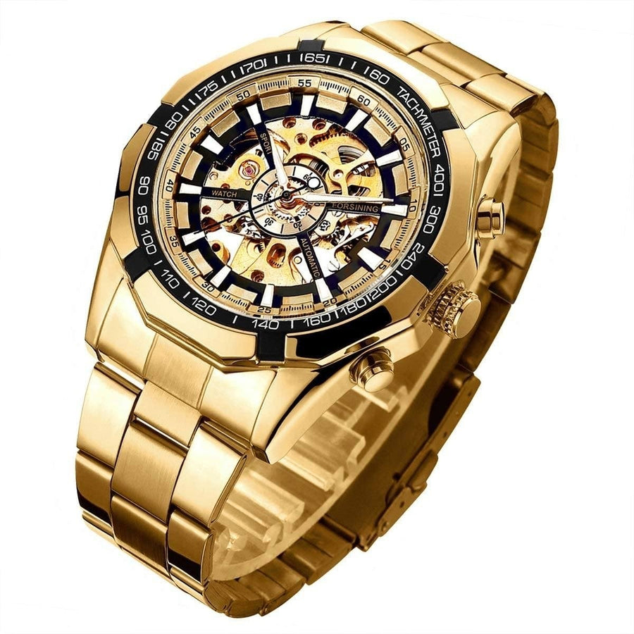 Mens Mechanical Skeleton Automatic Dial Wristwatch Image 1