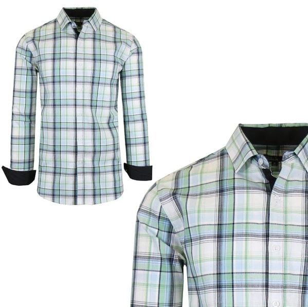 Men s Quick Dry Slim Fit Stretch Dress Shirts Image 8