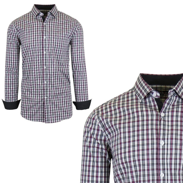 Men s Quick Dry Slim Fit Stretch Dress Shirts Image 12