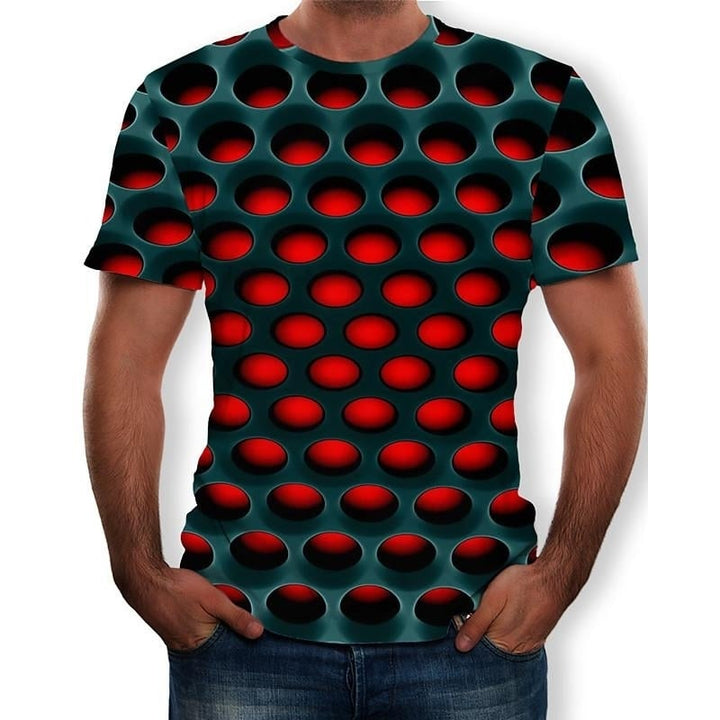 Mens Optical Illusion Plus Size Shirt Image 3