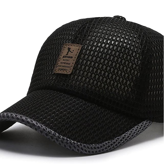 Mens Simple Baseball Cap Dailywear Outdoor Mesh Image 1