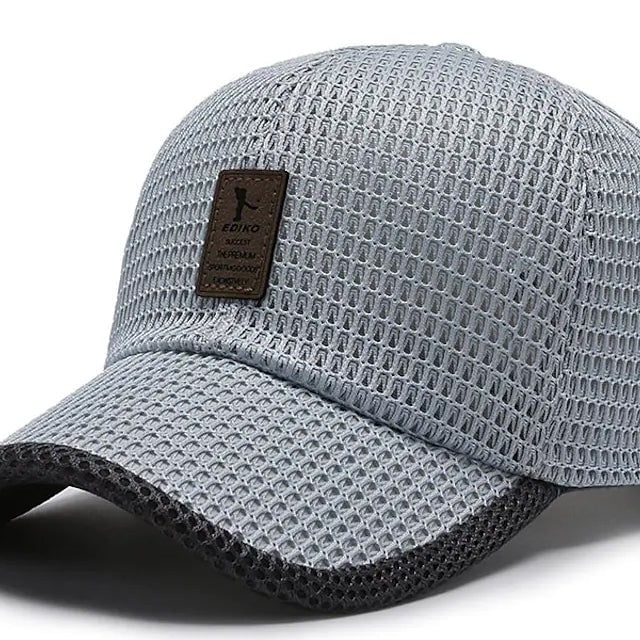 Mens Simple Baseball Cap Dailywear Outdoor Mesh Image 2