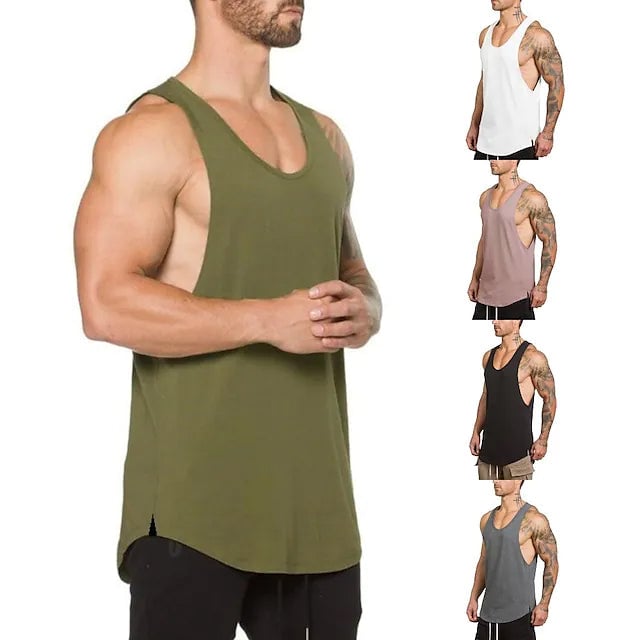 Mens Sleeveless Fitness Vest Image 1