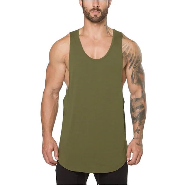 Mens Sleeveless Fitness Vest Image 2