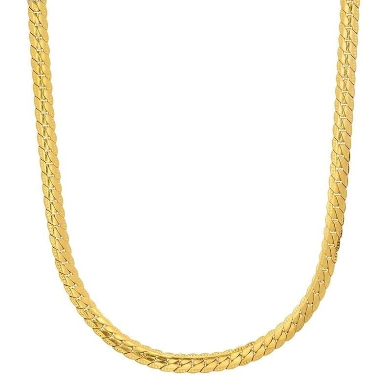 Mens Stainless Steel Curb Cuban Link Chain by Steeltime Image 1