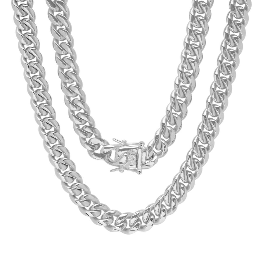 Mens Stainless Steel Miami Cuban Chain Image 1