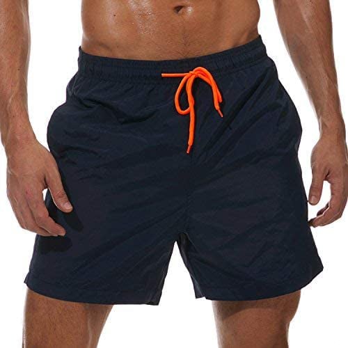 Mens Swim Trunks Quick Dry Beach Shorts with Pockets Image 2