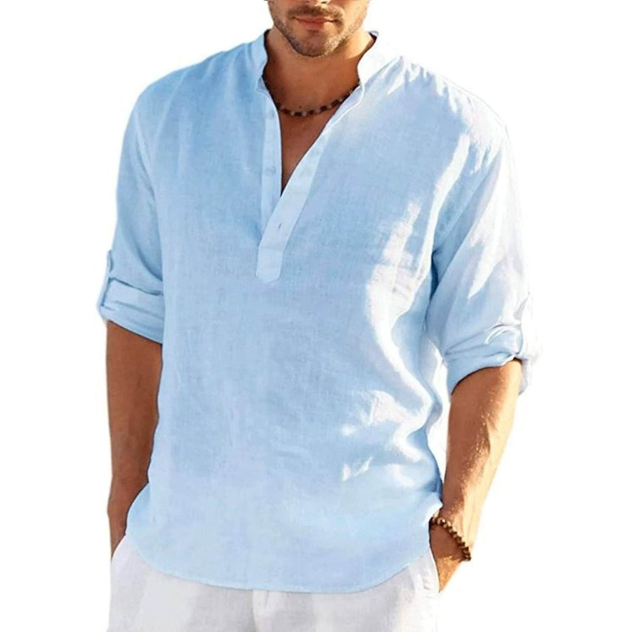 Mens Breathable Quick Dry Button Down Shirt T-Shirt Top Image 1