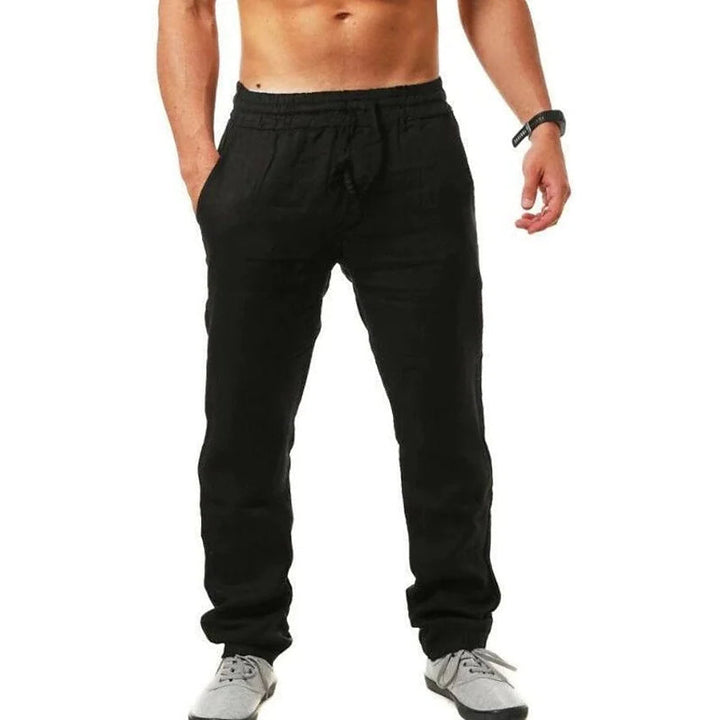 Mens Casual Breathable Straight Pants Image 1