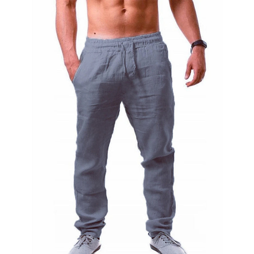 Mens Casual Breathable Straight Pants Image 3