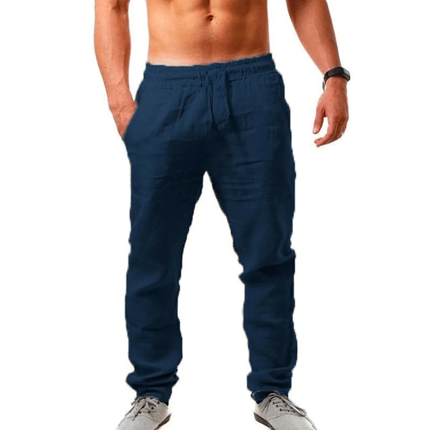 Mens Casual Breathable Straight Pants Image 4