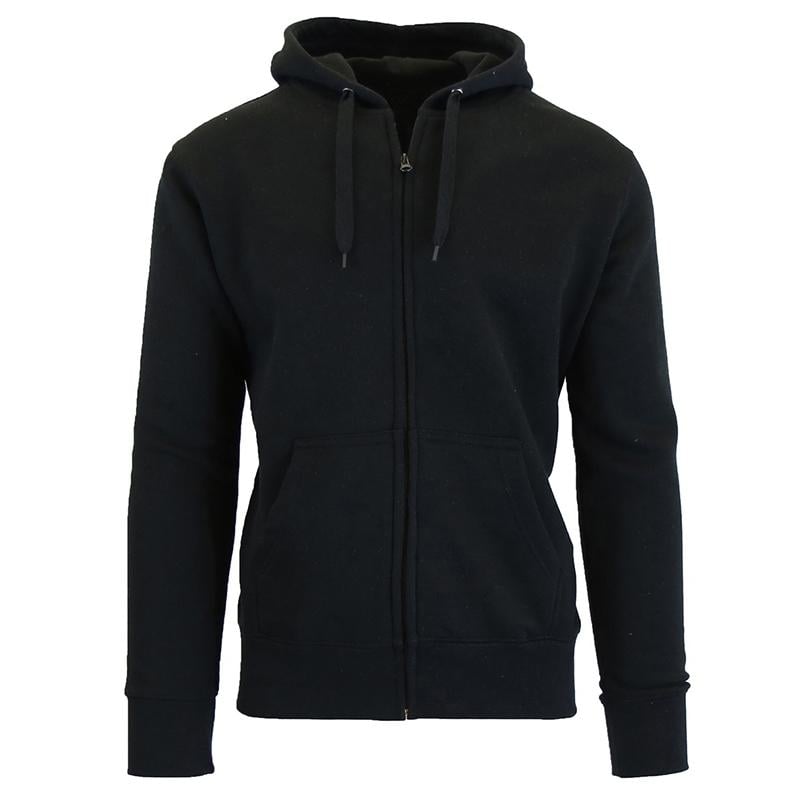 Mens Fleece-Lined Zip Sweater Hoodie Image 2