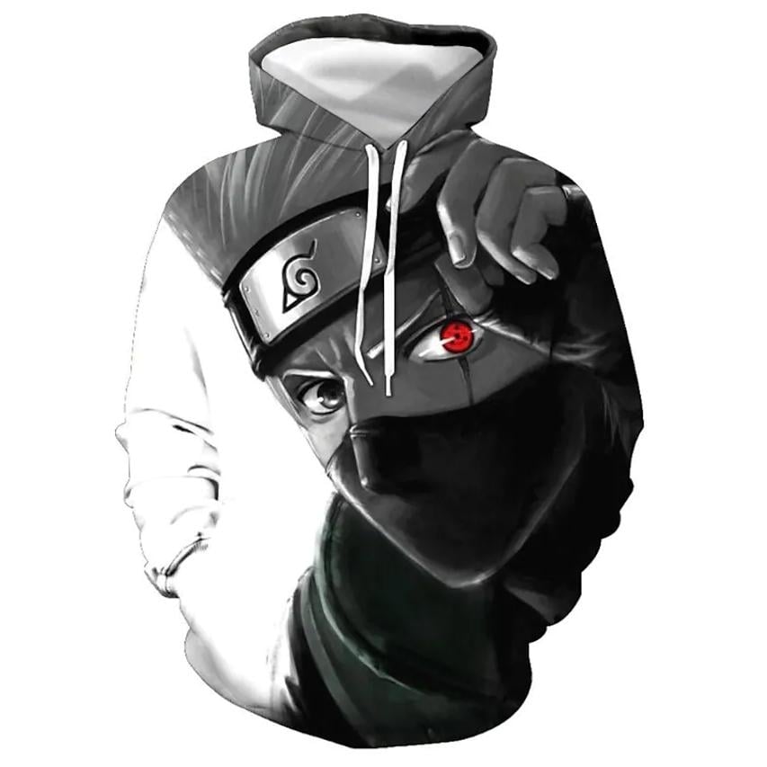 Mens Hoodie 3D Character Skull Hooded Casual Hoodies Image 1