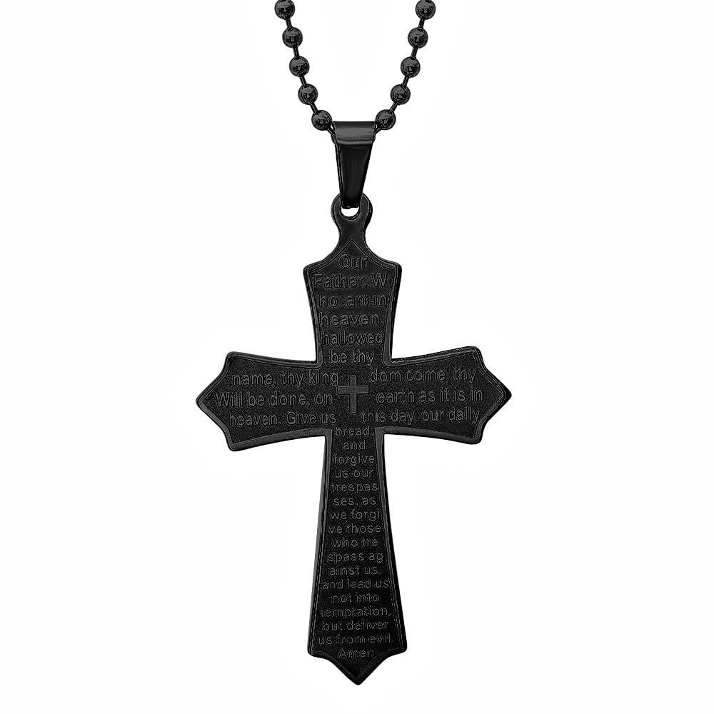 Our Father Lords Prayer Cross Pendant Image 6