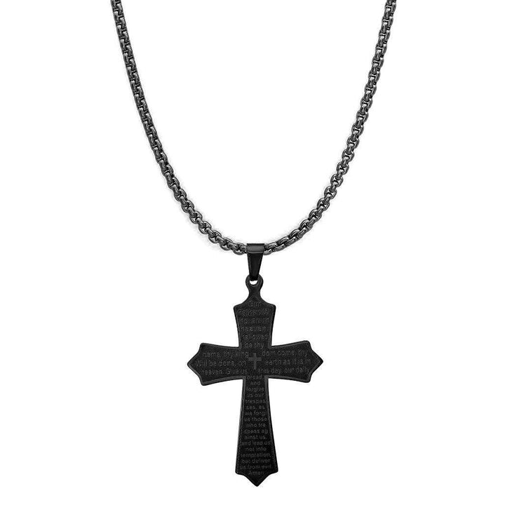 Our Father Lords Prayer Cross Pendant Image 7