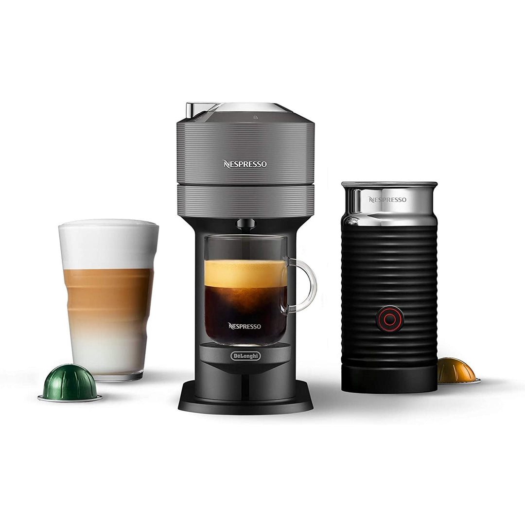 Nespresso Vertuo Next Coffee and Espresso Maker with Aeroccino Milk Frother (Refurbished) Image 1