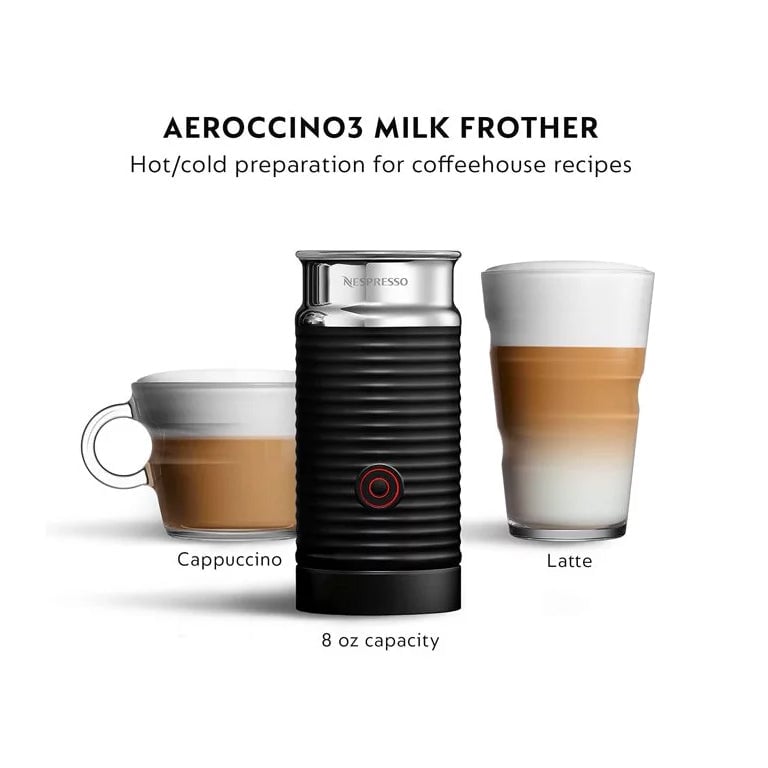 Nespresso Vertuo Next Coffee and Espresso Maker with Aeroccino Milk Frother (Refurbished) Image 4