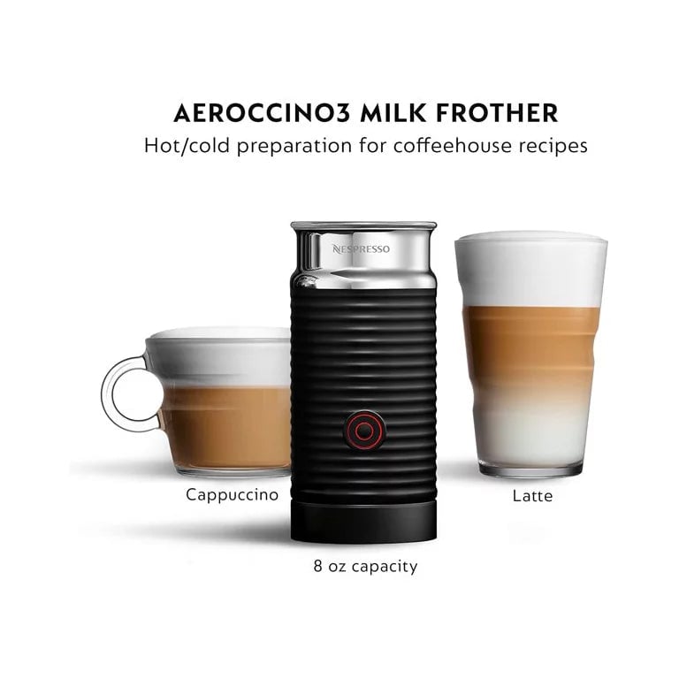 Nespresso Vertuo Next Coffee and Espresso Maker with Aeroccino Milk Frother (Refurbished) Image 4