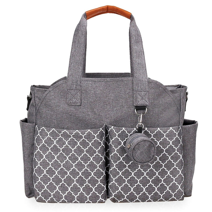 Multifunctional Diaper Changing Tote Bag with Adjustable Messenger Strap Image 2