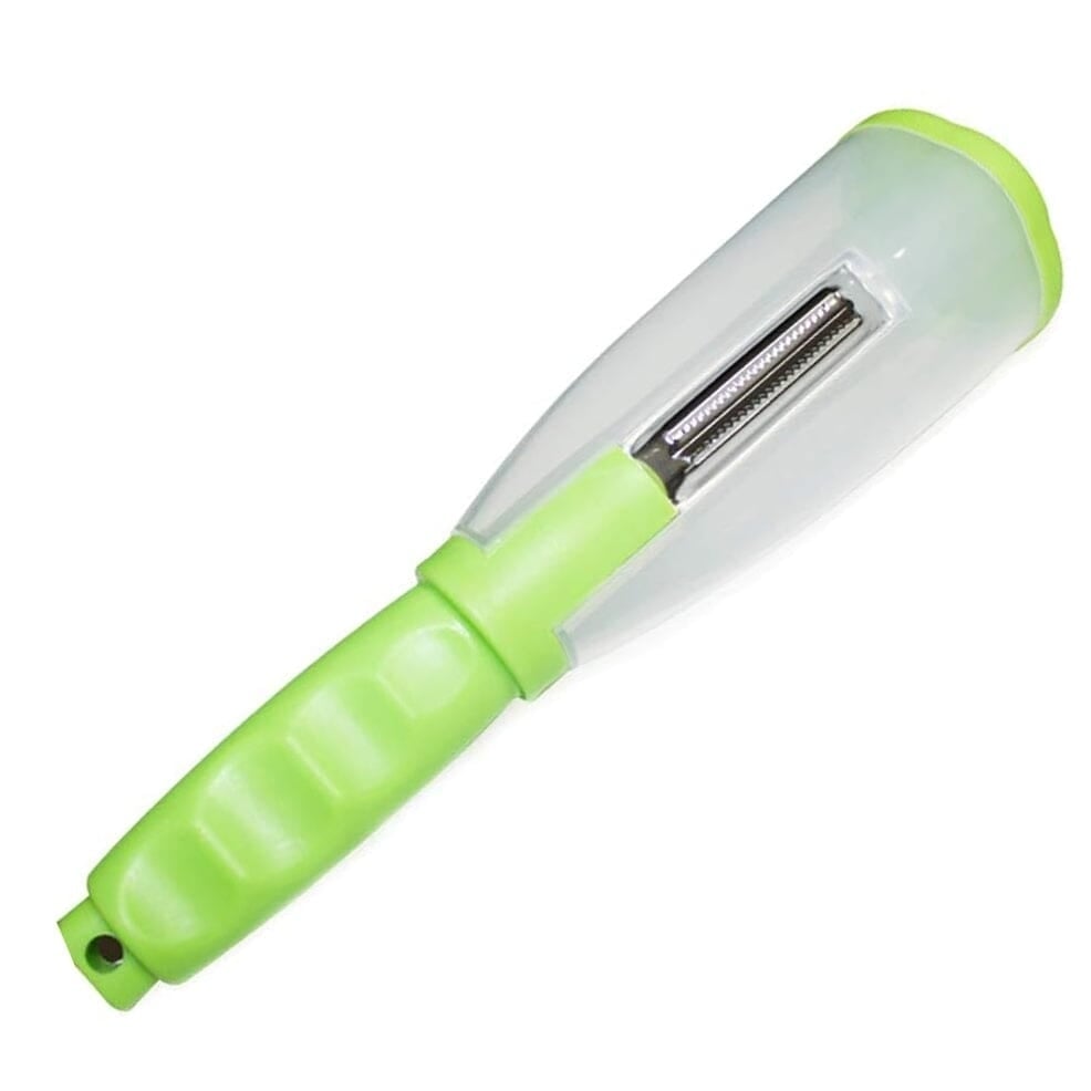 Multifunctional Fruit Vegetable Peeler With Storage Box Tube Image 2