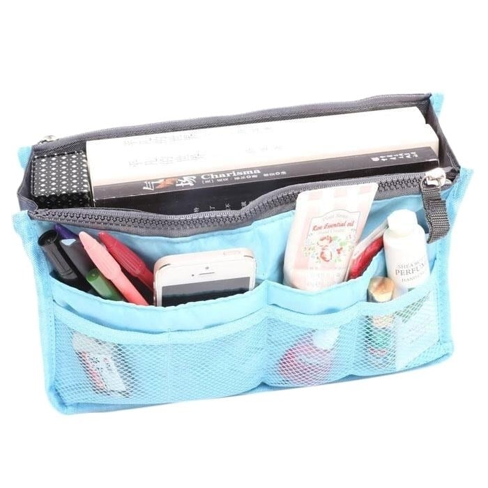 Multiple Pockets Cosmetic/Purse Organizer Bag Image 1