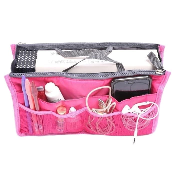 Multiple Pockets Cosmetic/Purse Organizer Bag Image 1