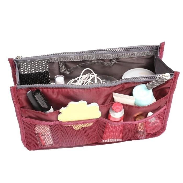 Multiple Pockets Cosmetic/Purse Organizer Bag Image 9