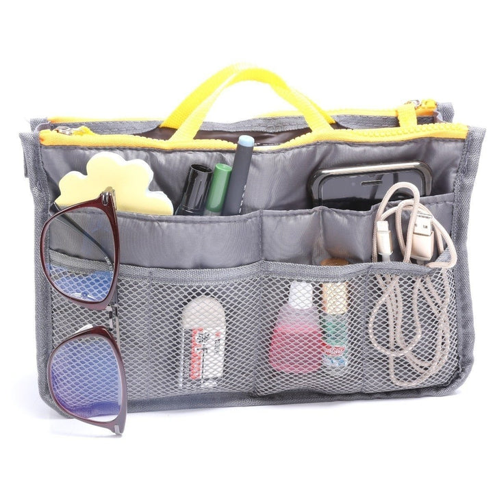 Multiple Pockets Cosmetic/Purse Organizer Bag Image 10