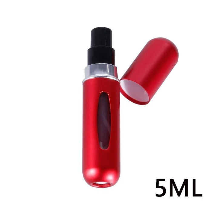 5ml Portable Refillable Perfume Bottle  Bottom Charge Liquid Container with Spray Dispenser and Press Head for Travel Image 6