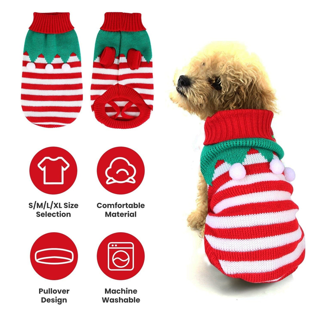 Pet Christmas Turtleneck Sweater Image 8