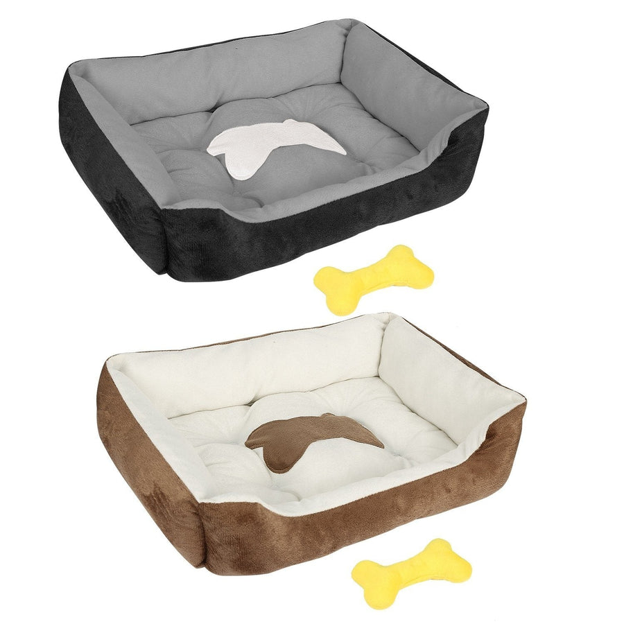 Pet Dog Bed Soft Warm Fleece Image 1