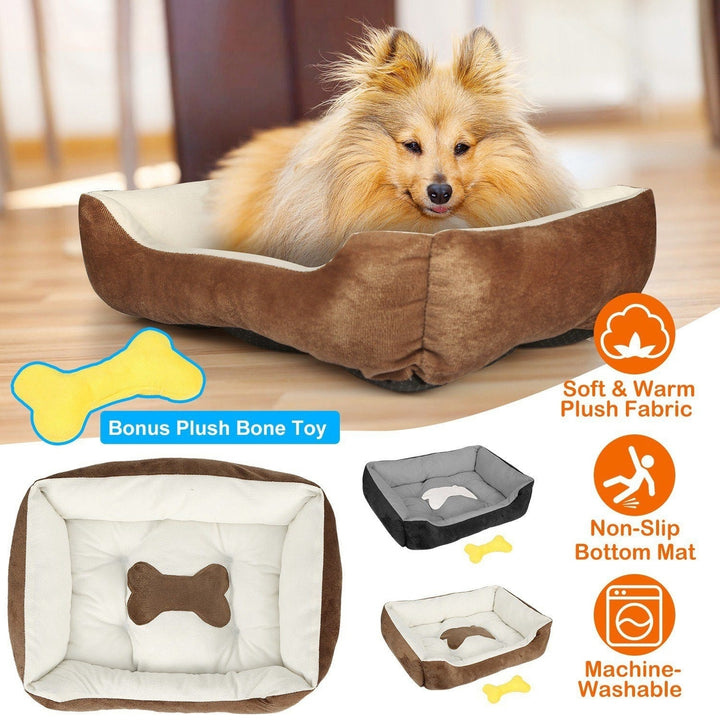 Pet Dog Bed Soft Warm Fleece Image 9