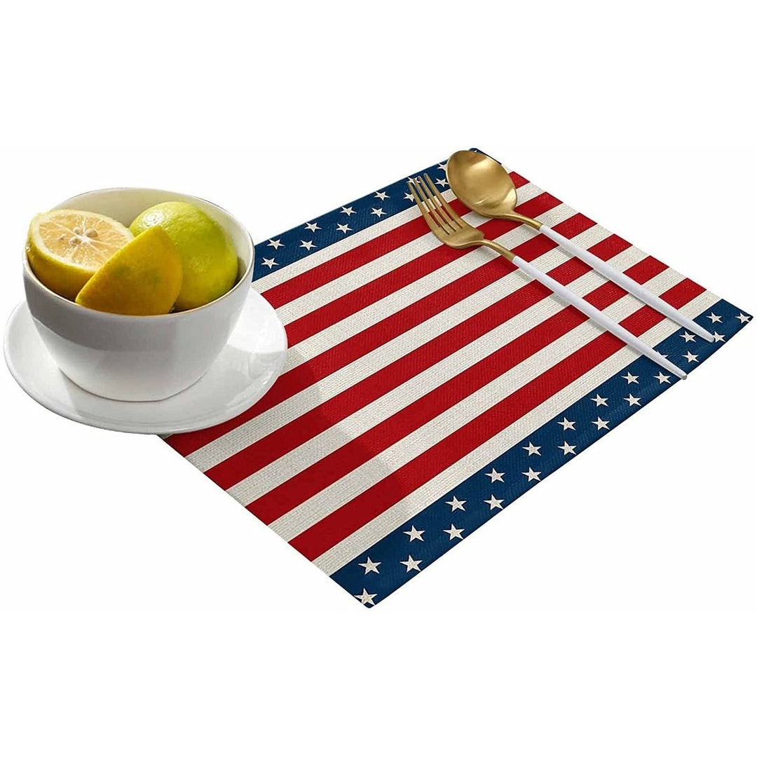 Patriotic Stars Placemats Set Image 2