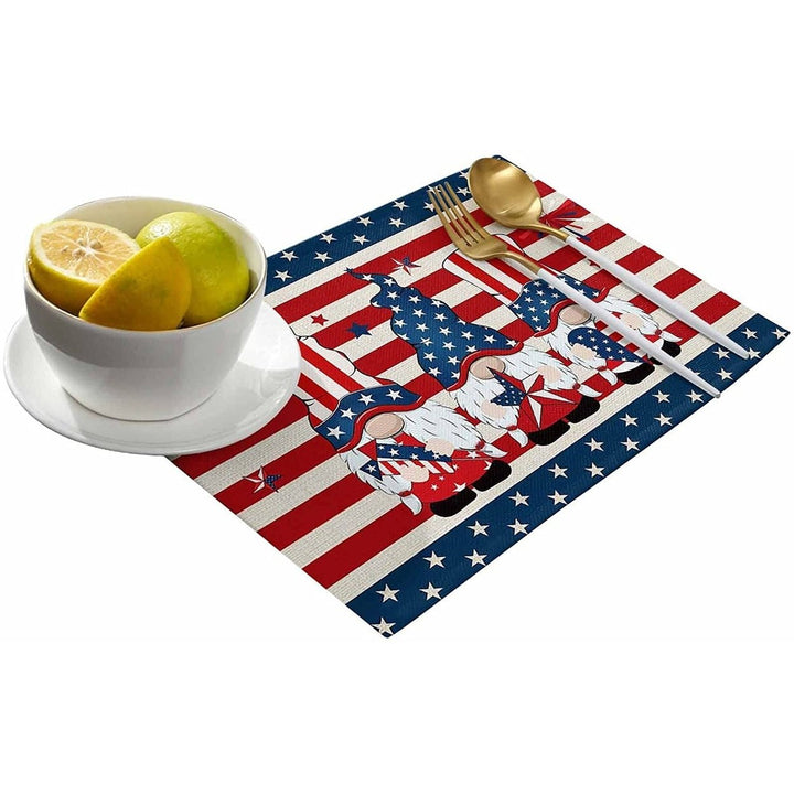 Patriotic Stars Placemats Set Image 4