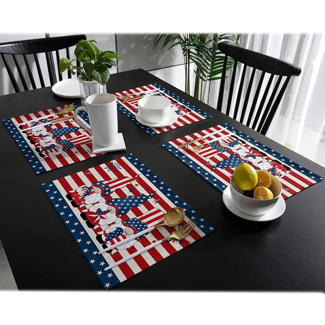 Patriotic Stars Placemats Set Image 6