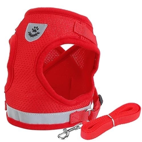 Pet Mesh Harness Dog Leash Puppy Vest Image 1