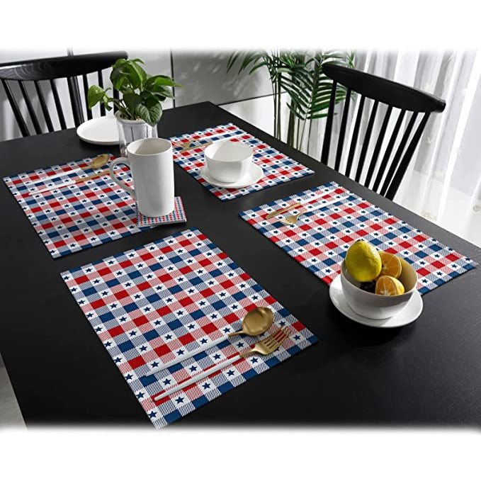 Patriotic Stars Placemats Set Image 9