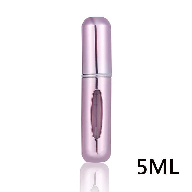 5ml Portable Refillable Perfume Bottle  Bottom Charge Liquid Container with Spray Dispenser and Press Head for Travel Image 10