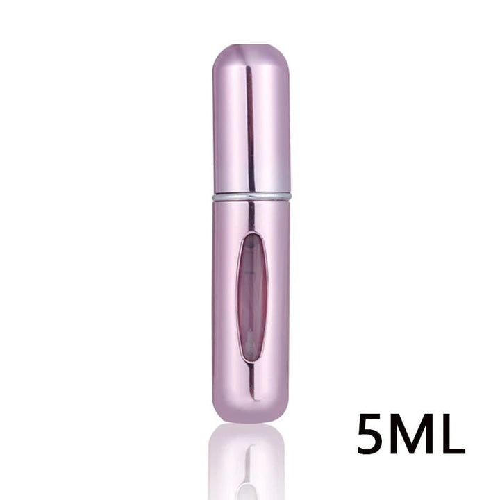 5ml Portable Refillable Perfume Bottle  Bottom Charge Liquid Container with Spray Dispenser and Press Head for Travel Image 1