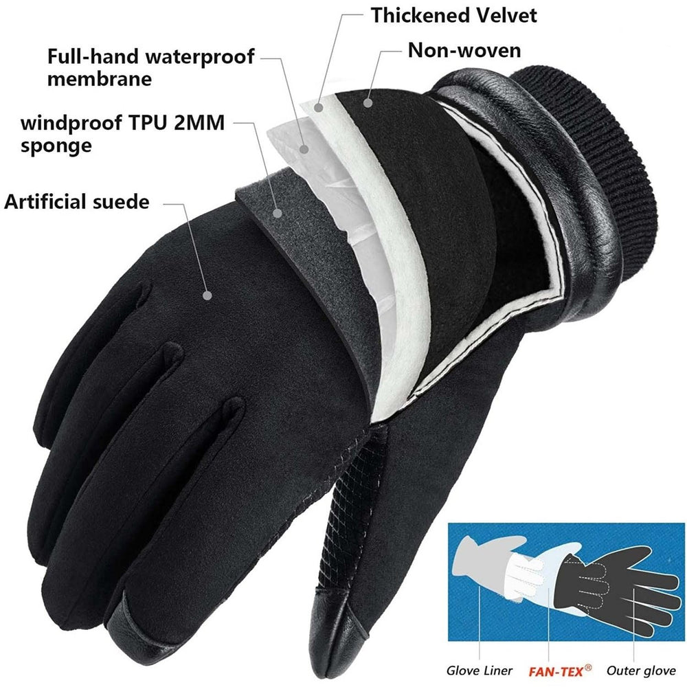 OZERO Waterproof Winter Gloves Image 2