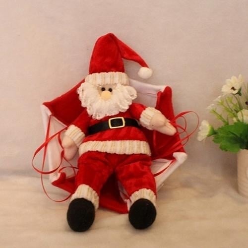 Parachute Snowman Santa Claus Ornament Image 2