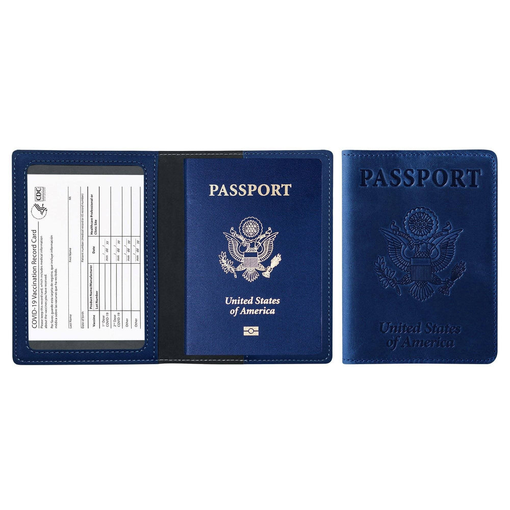 Passport Holder with Vaccination Card Protector Image 2