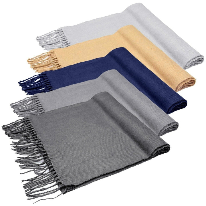 Oversize Cashmere Wool Shawl Wrap Blanket Image 1